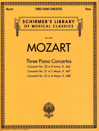 W.A. Mozart: Mozart - 3 Piano Concertos, Klav
