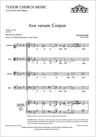 W. Byrd: Ave Verum Corpus, GCh4 (Part.)