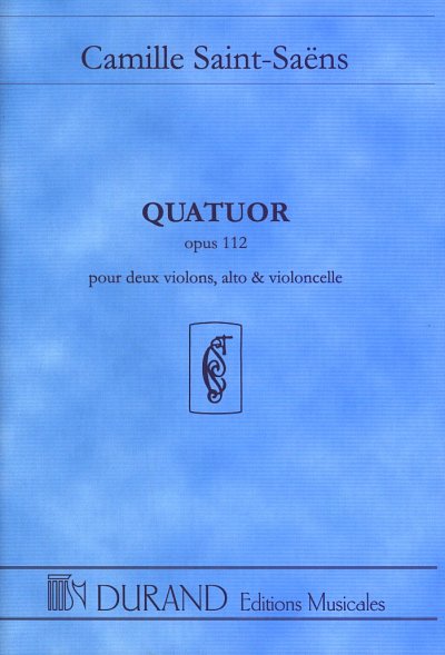 C. Saint-Saëns: Quatuor en Mi mineur op. 11, 2VlVaVc (Part.)