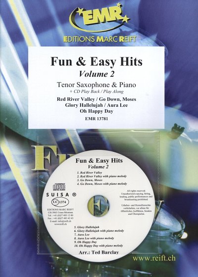 T. Barclay: Fun & Easy Hits Volume 2, TsaxKlv (+CD)