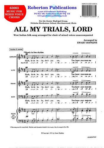 All My Trials, Lord, GchKlav (Chpa)