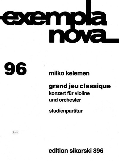 M. Kelemen: Grand Jeu Classique Exempla Nova 96