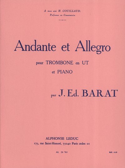 J.E. Barat: Andante et Allegro, PosKlav (KA+St)