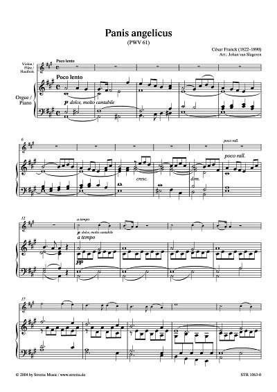 DL: C. Franck: Panis angelicus Bearbeitung fuer Violine (Flo