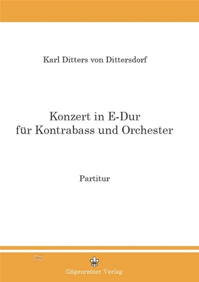 C. Ditters von Dittersdorf: Konzert E-Dur