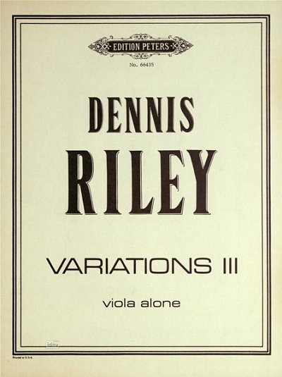 D. Riley et al.: Variations Nr. 3