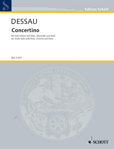 P. Dessau: Concertino  (Part.)