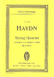 J. Haydn: Streichquartett  A-Dur op. 9/6 Hob. III: 24 (1769)