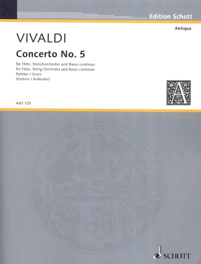 A. Vivaldi: Concerto Nr. 5 op. 10/5 RV 434/PV 262  (Part.)
