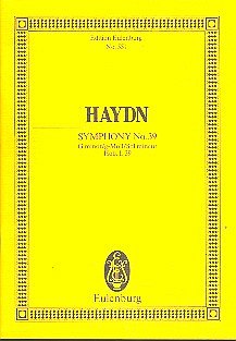 J. Haydn: Sinfonie 39 G-Moll Hob 1/39 Eulenburg Studienparti