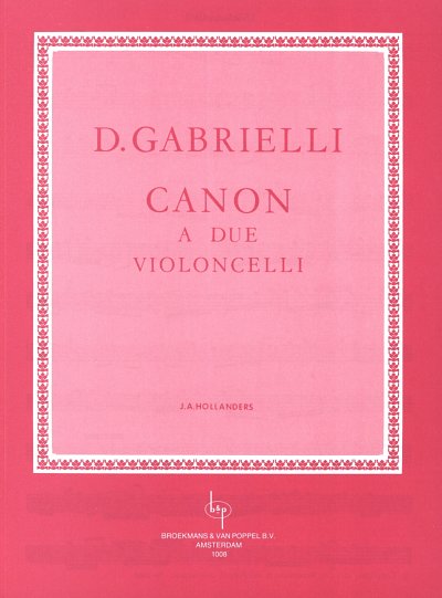 D. Gabrielli: Canon (Bu)