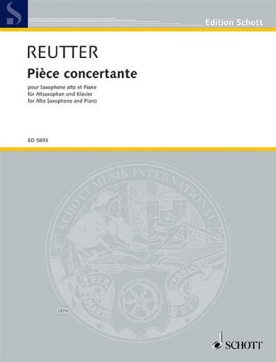 H. Reutter: Pièce concertante , ASaxKlav