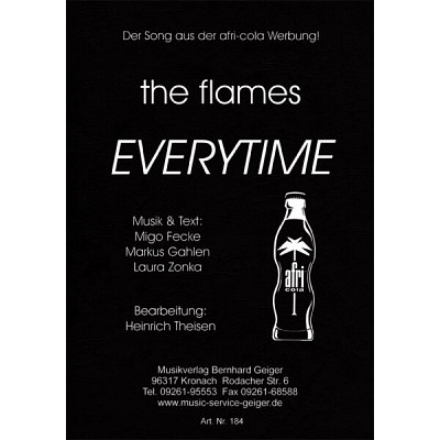 The Flames: Everytime (Afri-Cola-Song), Blaso (Dir+St)