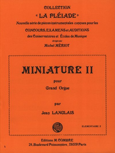 J. Langlais: Miniature II, Org