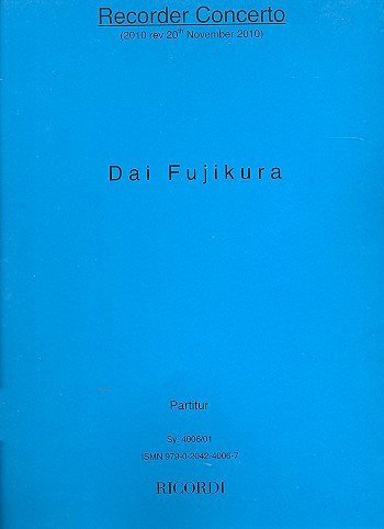 D. Fujikura: Recorder Concerto