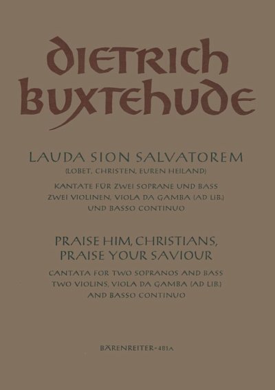 D. Buxtehude: Lobet, Christen, euren Heiland BuxWV 6 (Part.)