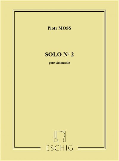 J. Moss: Solo N 2 Violoncelle , Vc (Part.)