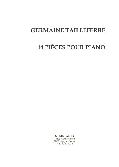 G. Tailleferre: 14 Pieces, Klav