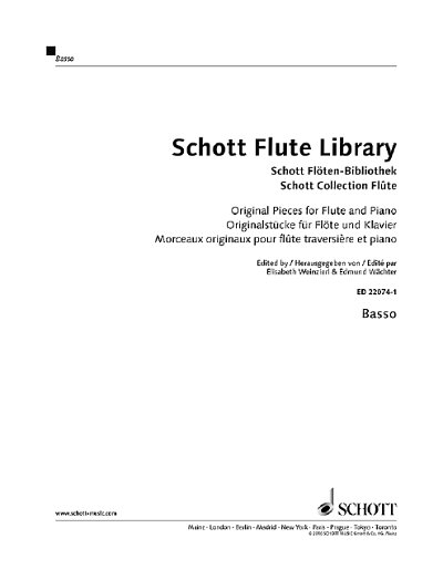 E. Wächter, Edmund / Weinzierl, Elisabeth: Schott Flute Library