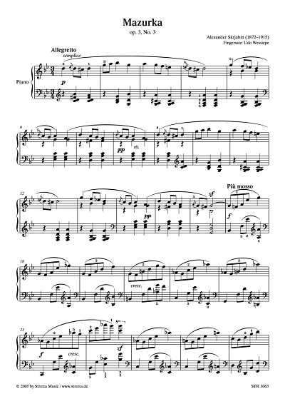 DL: A. Skrjabin: Mazurka op. 3, Nr. 3