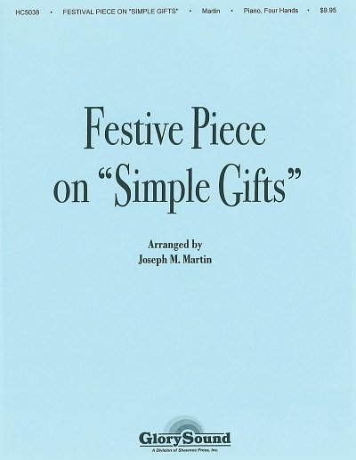 Festive Piece on 'Simple Gifts' Piano Duet, 2Klav