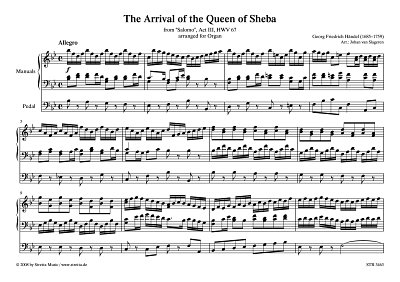 DL: G.F. Haendel: The Arrival of the Queen of Sheba (Ankunft