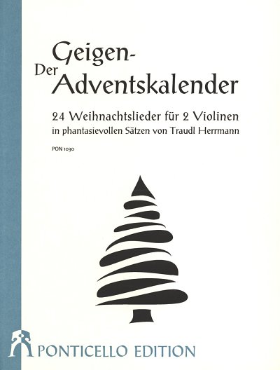 T. Herrmann: Der Geigen-Adventskalender, 2Vl (Sppart)