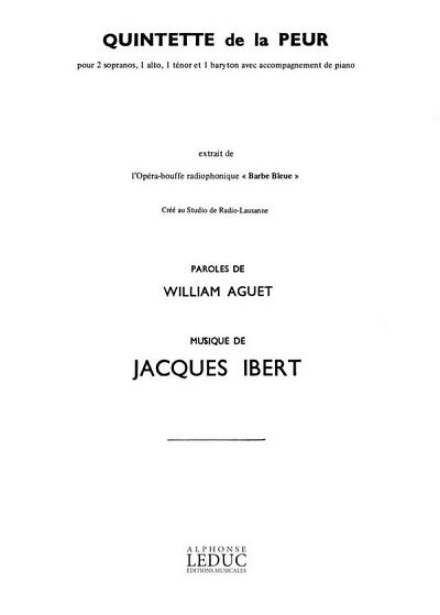 J. Ibert: Quintette De La Peur