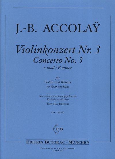 J.-B. Accolay: Konzert Nr. 3 e-moll für Violi, VlOrch (KASt)