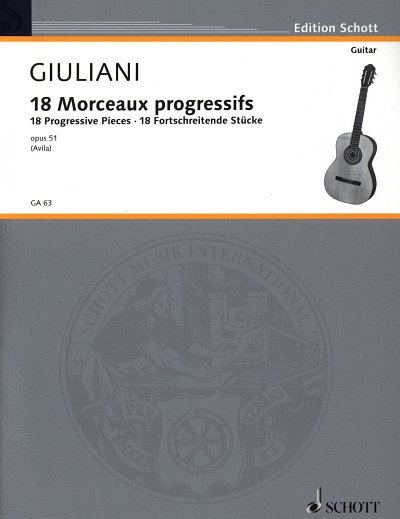 M. Giuliani: 18 fortschreitende Stücke op. 51 , Git
