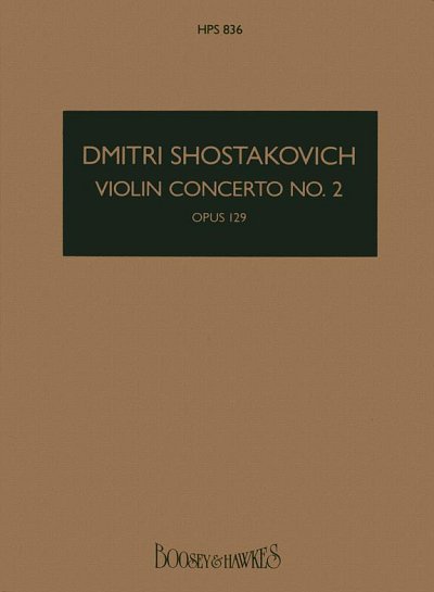 D. Schostakowitsch: Concerto No. 2 Op.129, VlOrch (Stp)