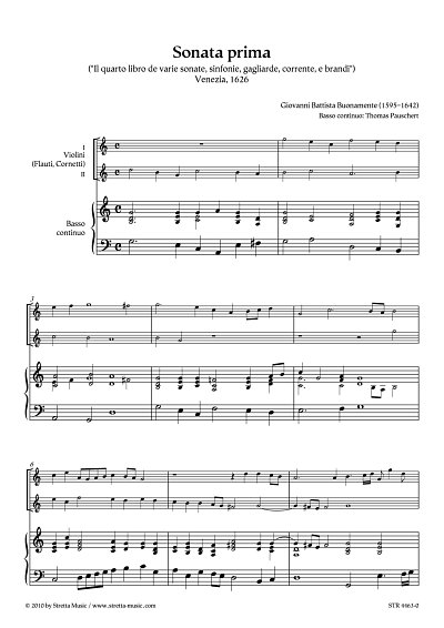 DL: G.B. Buonamente: Sonata prima aus: 