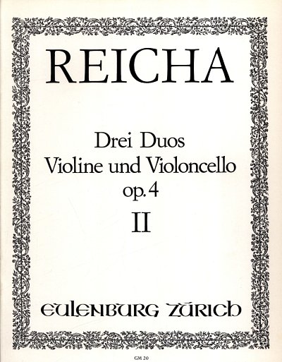 J. Reicha: Drei Duos für Violine und Violonce, VlVc (Stsatz)