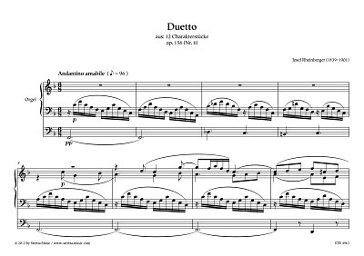 DL: J. Rheinberger: Duetto aus: 12 Charakterstuecke / op. 15