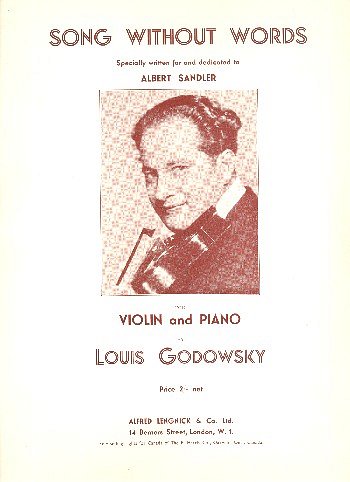 L. Godowsky: Song Without Words, VlKlav (Bu)
