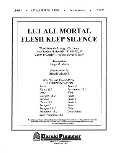 Let All Mortal Flesh Keep Silence, Ch (Pa+St)