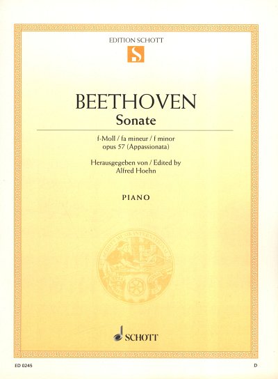 L. v. Beethoven: Sonate f-Moll op. 57 , Klav