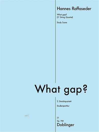 Raffaseder, Hannes: What gap?