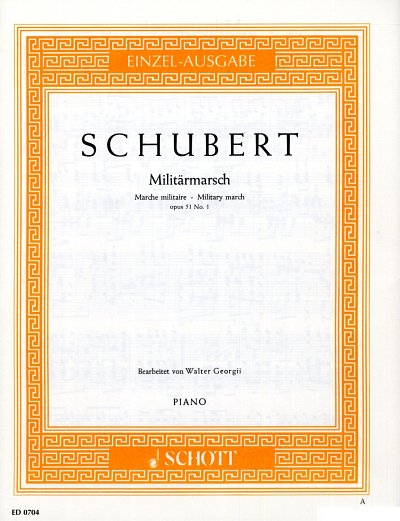 F. Schubert: Militärmarsch D-Dur op. 51/1 D 733/1 , Klav