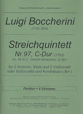 L. Boccherini: Steichquintett Nr. 97 C-Dur op., 5Str (Pa+St)