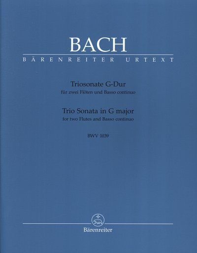 J.S. Bach: Triosonate G-Dur BWV 1039, 2FlBc (Pa+St)