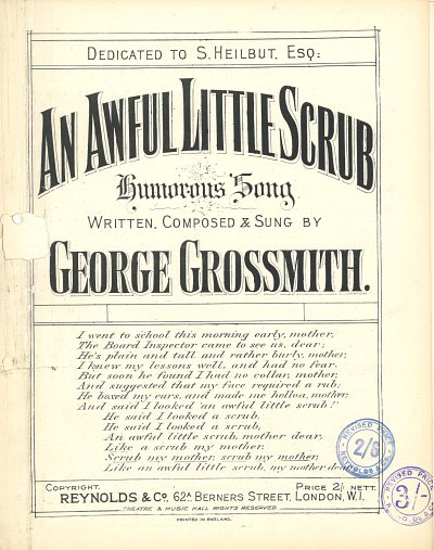 George Grossmith Jr.: An Awful Little Scrub