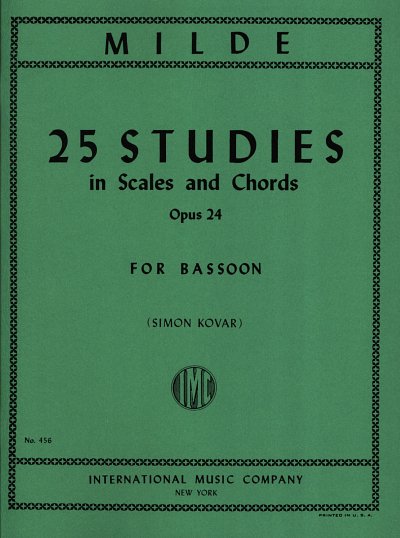 L. Milde: 25 Studies in Scales and Chords op. 24, Fag
