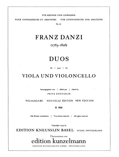 F. Danzi: Drei Duos, VaVc (St)