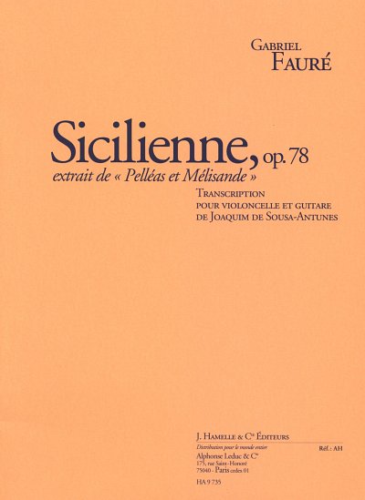G. Fauré: Sicilienne op. 78, VcGit (2Sppa)