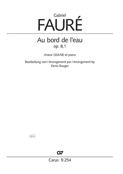 DL: G. Fauré: Au bord de l_eau cis-Moll op. 8,1, GchKlav (Pa