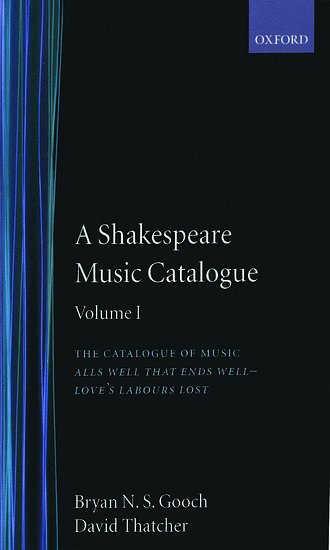 B.N.S. Gooch: A Shakespeare Music Catalogue I (Bu)