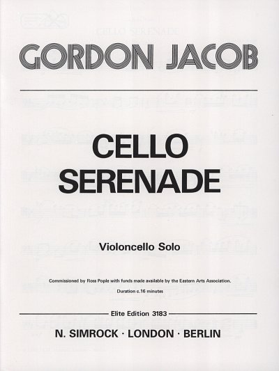 G. Jacob: Cello Serenade , Vc
