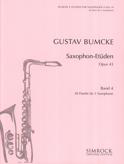 G. Bumcke: Saxophon-Etüden IV op. 43, 2Sax (Sppa)