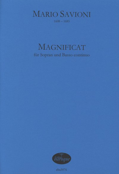 Magnificat für Sopran und Bc (Part.)
